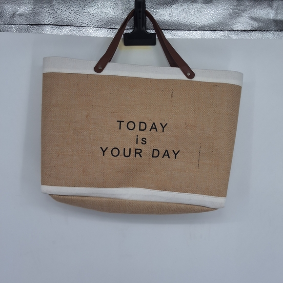 Handbags - Canvas Tote Bag with Inspirational Quote